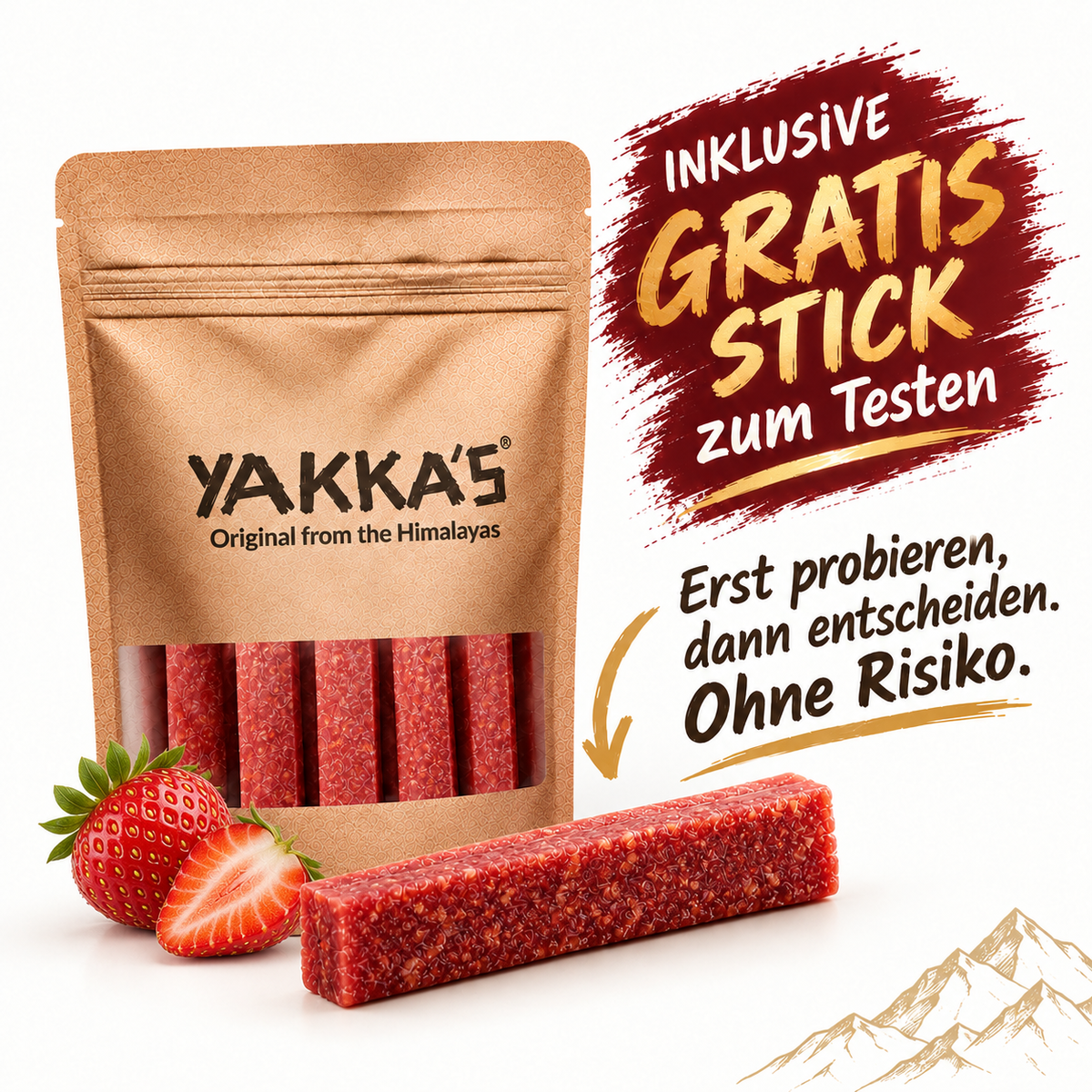 Yakka's Erdbeer-Kaukäse