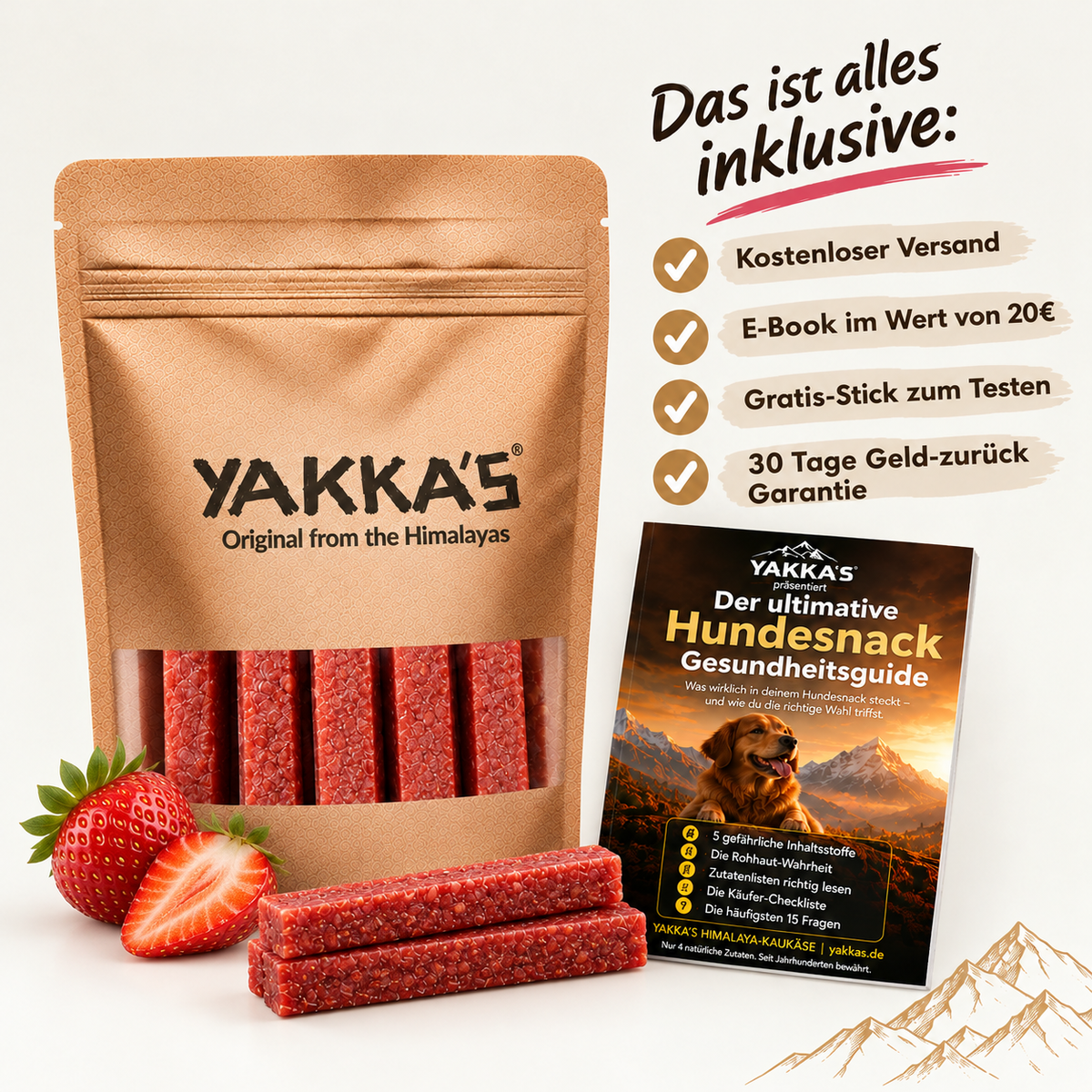 Yakka's Erdbeer-Kaukäse