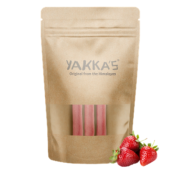 Yakka's Erdbeer-Kaukäse Groß 3 Stück pro Packung