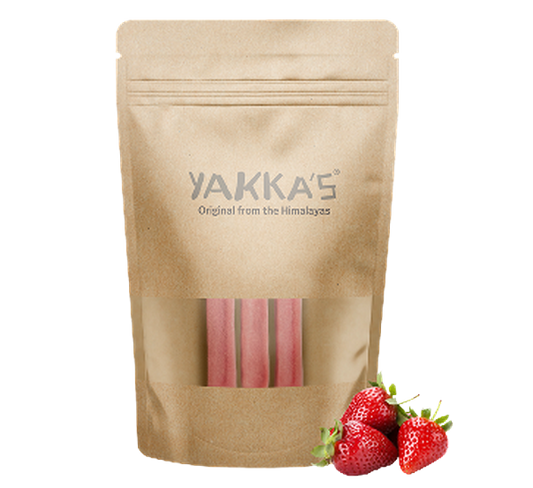 Yakka's Erdbeer-Kaukäse Groß 5 Stück pro Packung