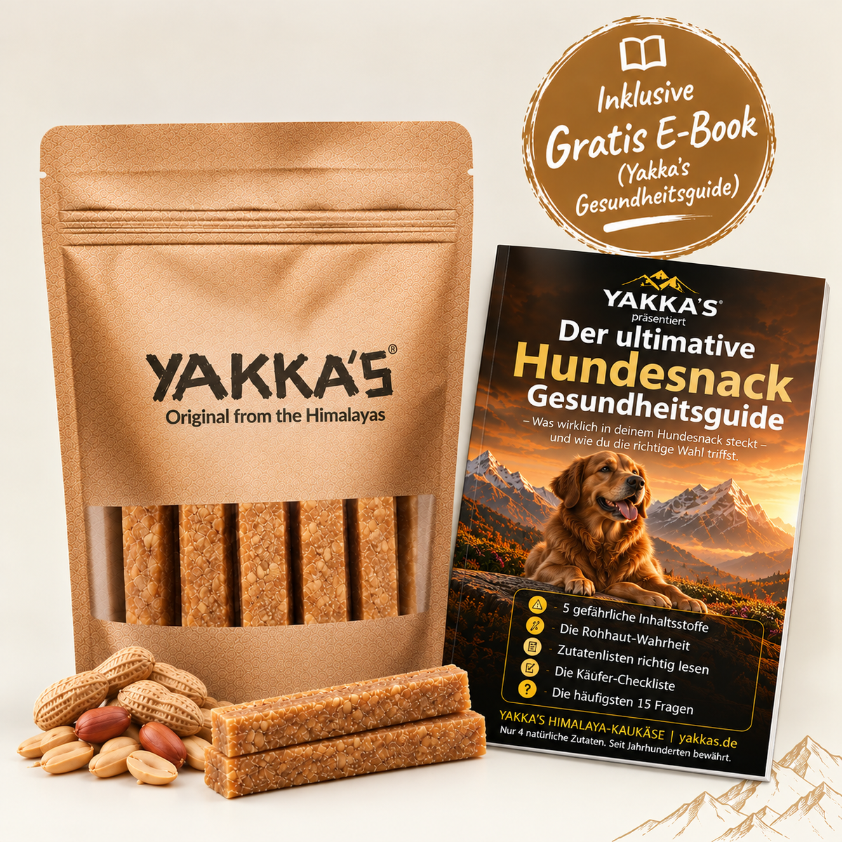 Yakka's Erdnuss-Kaukäse