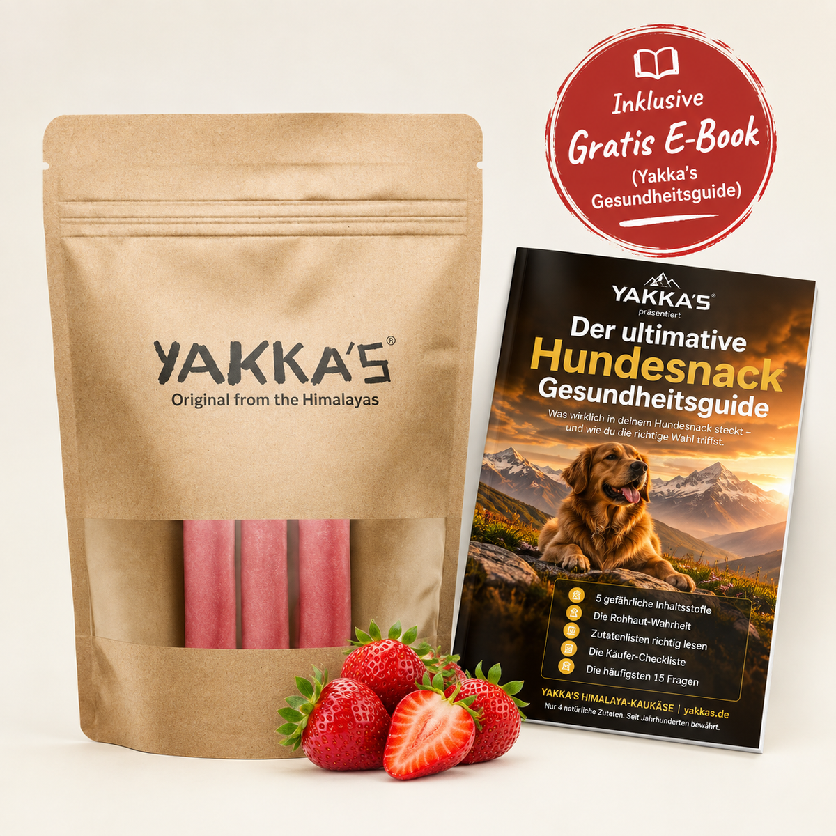 Yakka's Erdbeer-Kaukäse