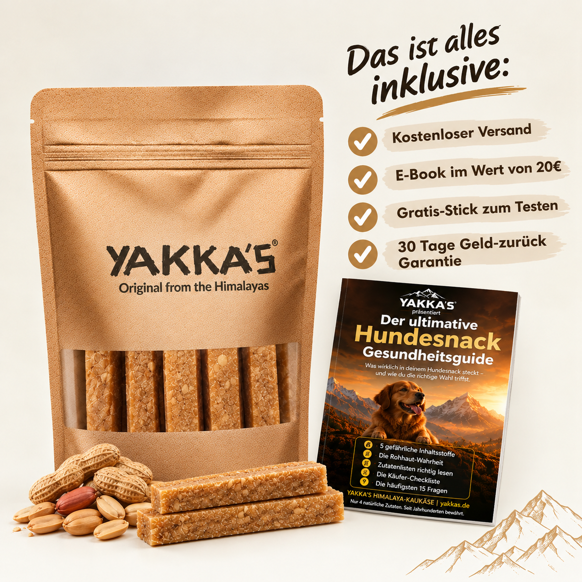 Yakka's Erdnuss-Kaukäse